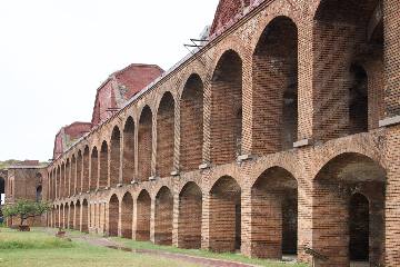 Brick arches inside Fort Jefferson