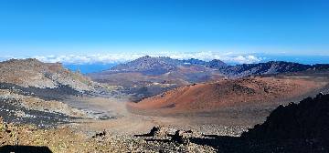 Cinder cones in Haleakala crater