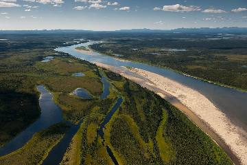 The winding Kobuk River