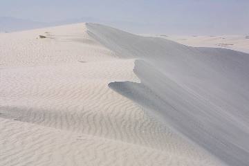 Wind ripples in gypsum sand