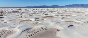 White Sands dunefield from above