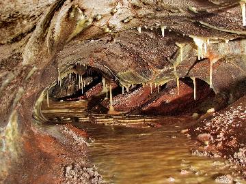 Skyway Lake and cave formations